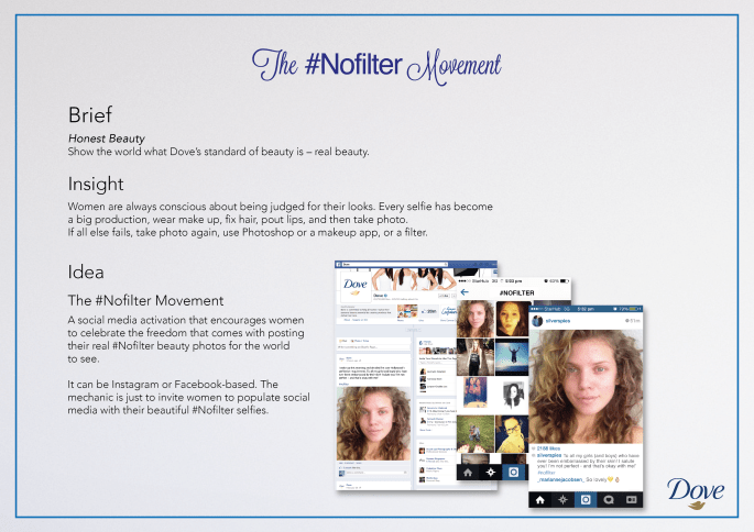 Dove No Filter Movement